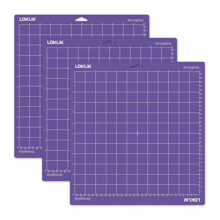 LOKLiK Pack de 3 esterillas de corte Púrpura
