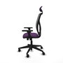 PIQUERAS Y CRESPO Silla de oficina Motilla con mecanismo Sincro, Morado y Gris