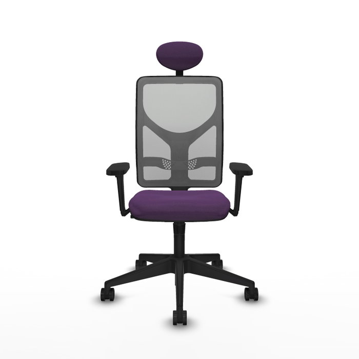 PIQUERAS Y CRESPO Silla de oficina Motilla con mecanismo Sincro, Morado y Gris PIQUERAS Y CRESPO Silla de oficina Motilla con mecanismo Sincro, Morado y Gris