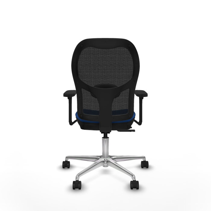 PIQUERAS Y CRESPO Silla de oficina Jorquera con mecanismo Sincro/Traslack Azul y Negro