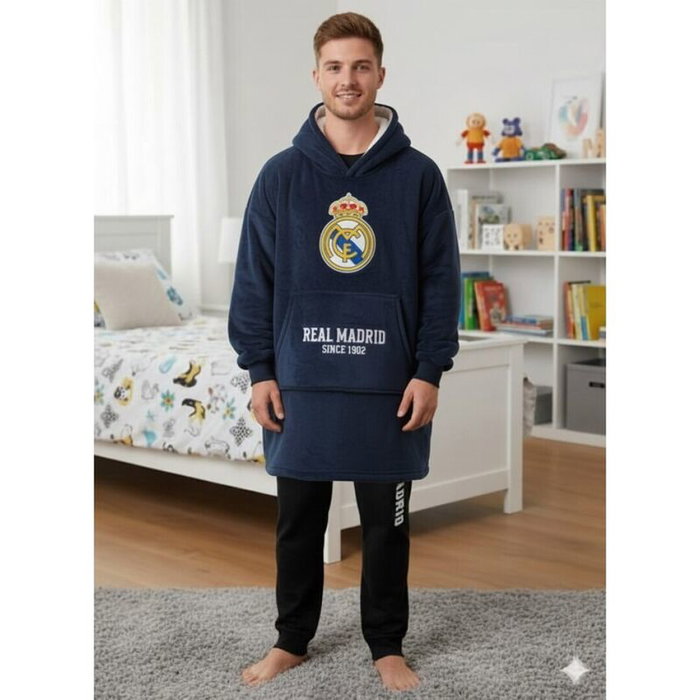 Real Madrid Bata Sudadera Oversize para Adulto Real Madrid Bata Sudadera Oversize para Adulto