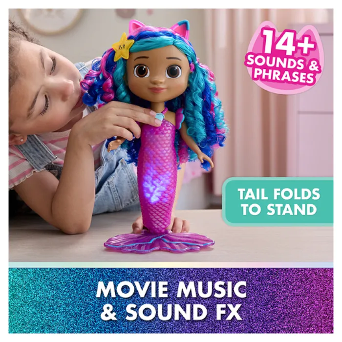 Spin Master Muñeca Sirena Interactiva La Casa de Muñecas de Gabby La Película con Luces y Sonidos Spin Master Muñeca Sirena Interactiva La Casa de Muñecas de Gabby La Película con Luces y Sonidos