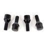 OMP Juego de 4 Tornillos Speed M12x1.5 Cónico Largo 28mm Negro