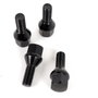 OMP Juego de 4 Tornillos Speed M12x1.5 Cónico Largo 28mm Negro