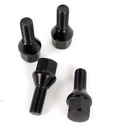Omp Tornillos de Rueda M12x1.25 Cónicos Largo 28mm Llave 19mm Negro Din 10.9 OMPS09531201