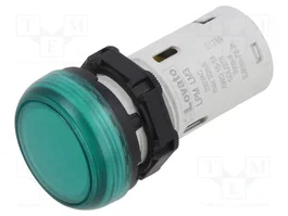 LOVATO ELECTRIC Lámpara de control Platinum 22mm Verde 230VAC