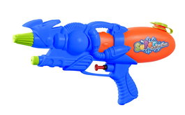 Marbueno Pistola de Agua Plástico Presión Color Azul 29x14 cm para Jardín, Piscina y Playa MARBUENO SUMMER 10227A