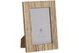 DKD Home Decor Marco Foto 10x15 Mango Natural Cristal Rayas 14 x 1.8 x 19 cm (4 Unidades)