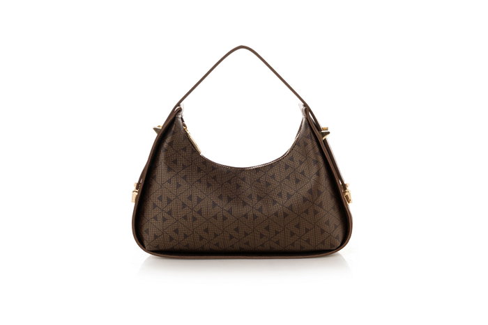 Lucky Bees 1263 Bolso Marrón de Cuero de Polivinilo Elegante y Sofisticado para Mujer