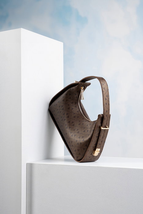 Lucky Bees 1263 Bolso Marrón de Cuero de Polivinilo Elegante y Sofisticado para Mujer