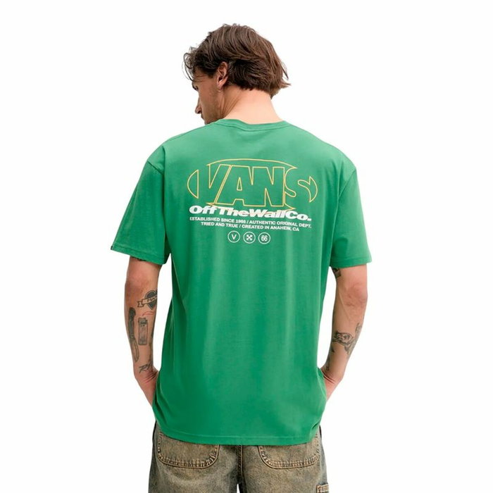 Camiseta de Manga Corta Hombre Vans Verde