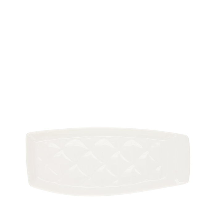 Summa Fuente Scatta de Porcelana para Vajilla, 22x9x2.5 cm (Set de 8)