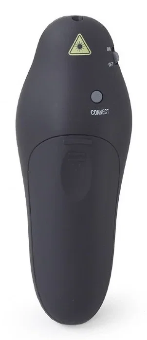 Gembird WP-L-11 Presentador Inalámbrico RF con Puntero Láser, Control USB, Negro