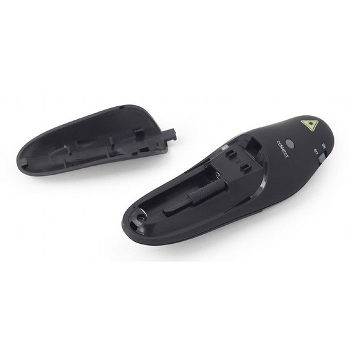 Gembird WP-L-11 Presentador inalámbrico con puntero láser Negro