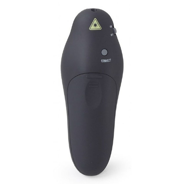 Gembird WP-L-11 Presentador inalámbrico con puntero láser Negro