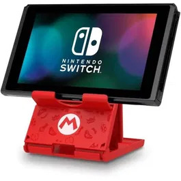 Hori Soporte de Carga para Nintendo Switch con Licencia Oficial Super Mario Bros - Soporte Plegable con Puerto USB-C