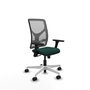 PIQUERAS Y CRESPO Silla de oficina Motilla con mecanismo Sincro, Verde botella y Gris