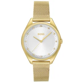 Boss Reloj para Mujer con Esfera Gris y Acero Dorado