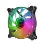 Mars Gaming MF-3D Ventilador para PC 12cm ARGB Negro con Efecto Espejo Infinito 3D, 1200 RPM, 12 dB, Compatible con Aura Sync, Mystic Light, RGB Fusion - 1 Unidad