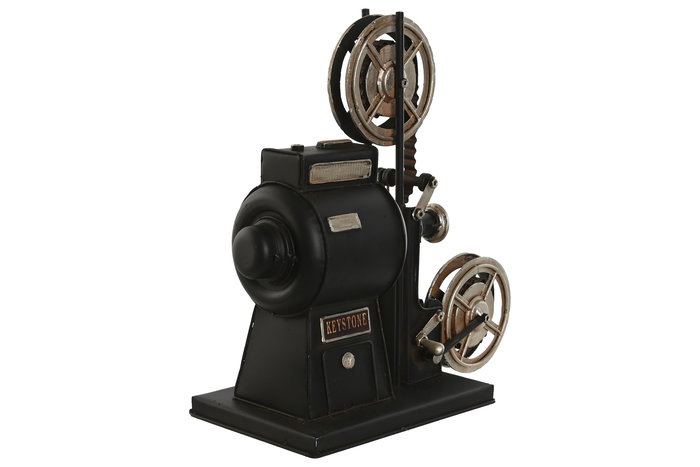 DKD Home Decor Cineproyector Negro Plateado Metal 11 x 24.5 x 23.5 cm