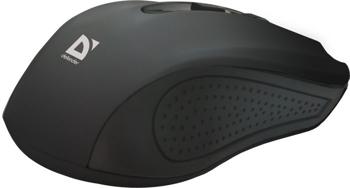 Defender MM-935 RF Ratón Ergonómico Inalámbrico 2.4 GHz Negro 800-1600 DPI