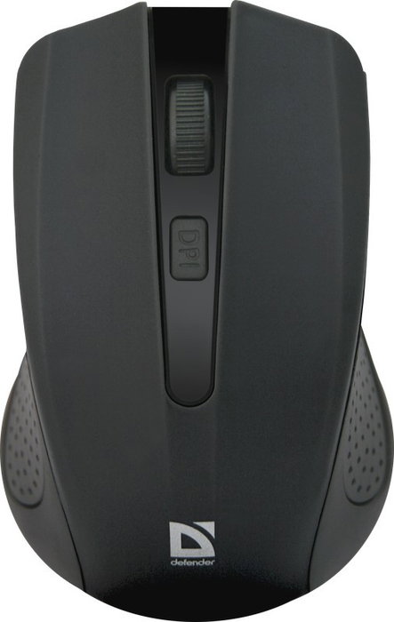 Defender MM-935 RF Ratón Ergonómico Inalámbrico 2.4 GHz Negro 800-1600 DPI