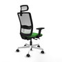 PIQUERAS Y CRESPO Silla de oficina Haches Verde y Blanco