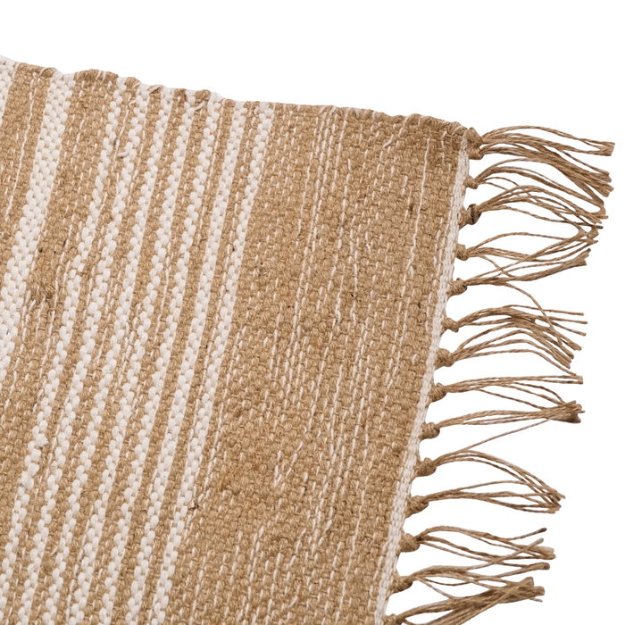 Day Alfombra Day 40x60 cm Algodón Yute Estampado Rayas Cuadros