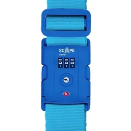 Scape Travel Correa para maleta con combinación E0120 Azul