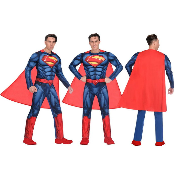 Liragram Disfraz Adulto W.B. Superman Talla L Azul