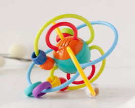 KioKids Sonajero Mordedor Elipse Multicolor para Bebés +3 Meses