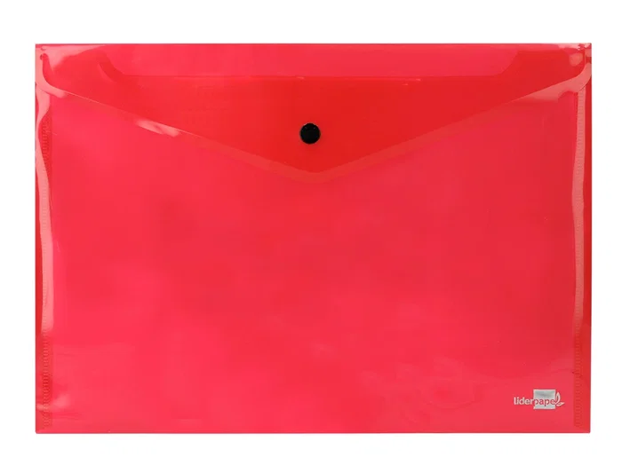 Liderpapel Dossier con Broche Transparente DIN A4 Colores Surtidos Paquete de 5 Unidades