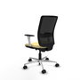 PIQUERAS Y CRESPO Silla de oficina Haches con mecanismo Sincro/Traslack, Crema y Negro