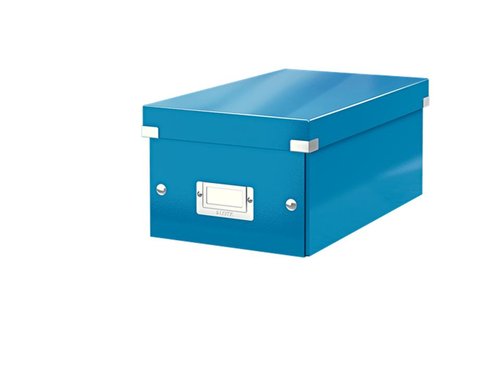 Leitz Caja de almacenamiento Click&Store para DVDs, Azul