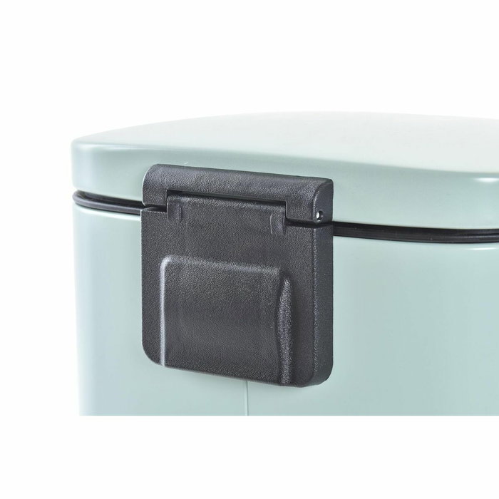 DKD Home Decor Papelera Metálica Verde con Cierre Lento de 5 L