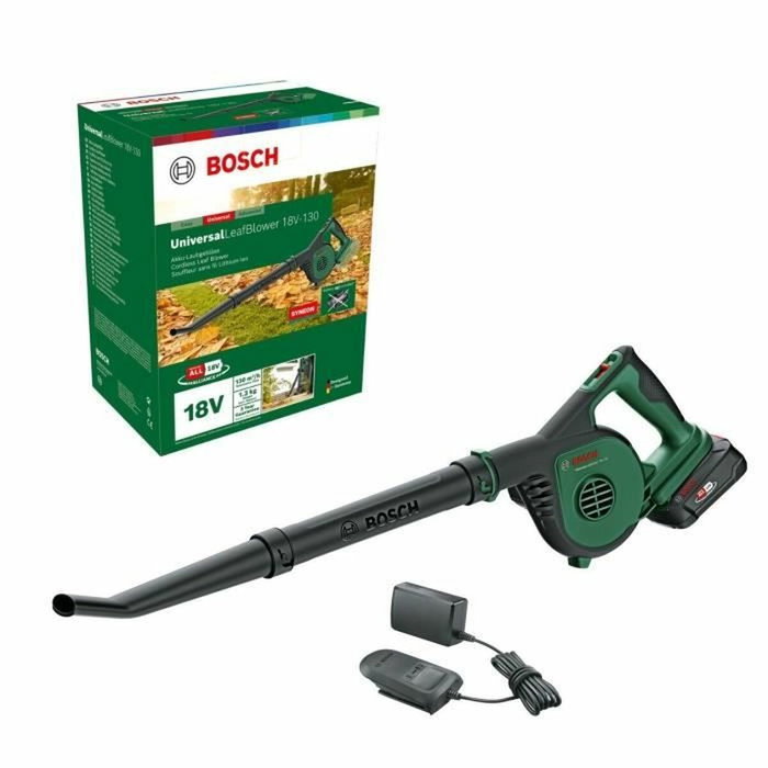 Bosch UniversalLeafBlower 18V-130 Soplador de hojas inalámbrico con batería de 2,5 Ah