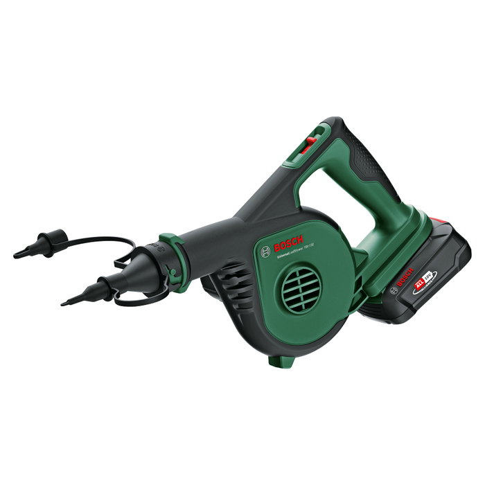 Bosch UniversalLeafBlower 18V-130 Soplador de hojas inalámbrico con batería de 2,5 Ah