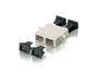 Equip 156140 Adaptador de Fibra Óptica SC Beige, Multimodo, 2 Conectores, 34.7 x 9.4 x 33 mm