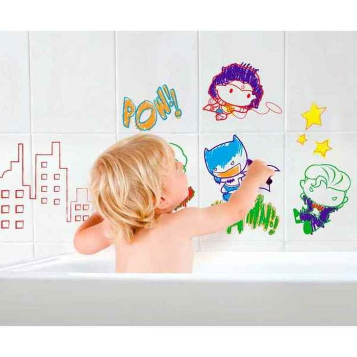 Molto Ceras para baño superhéroes con 6 ceras y esponja
