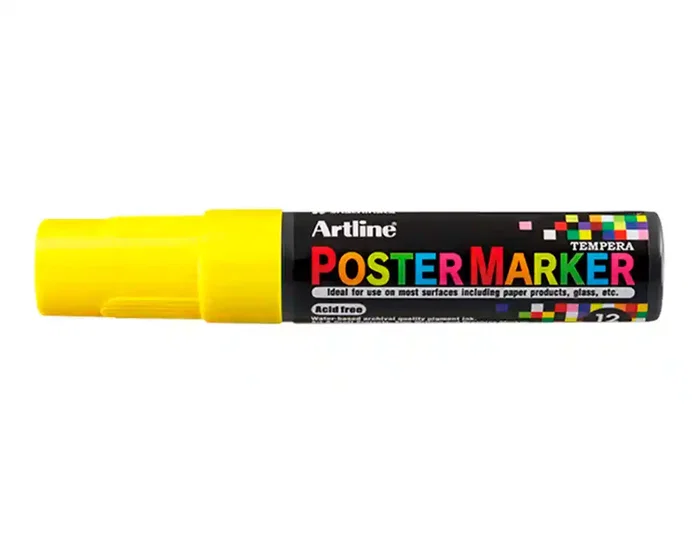 Artline Rotulador Poster Marker EPP-12 Punta Rectangular 12 mm Amarillo Fluor Artline Rotulador Poster Marker EPP-12 Punta Rectangular 12 mm Amarillo Fluor