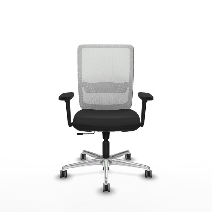 PIQUERAS Y CRESPO Silla de oficina Haches con mecanismo Sincro/Traslack, Negro y Blanco PIQUERAS Y CRESPO Silla de oficina Haches con mecanismo Sincro/Traslack, Negro y Blanco