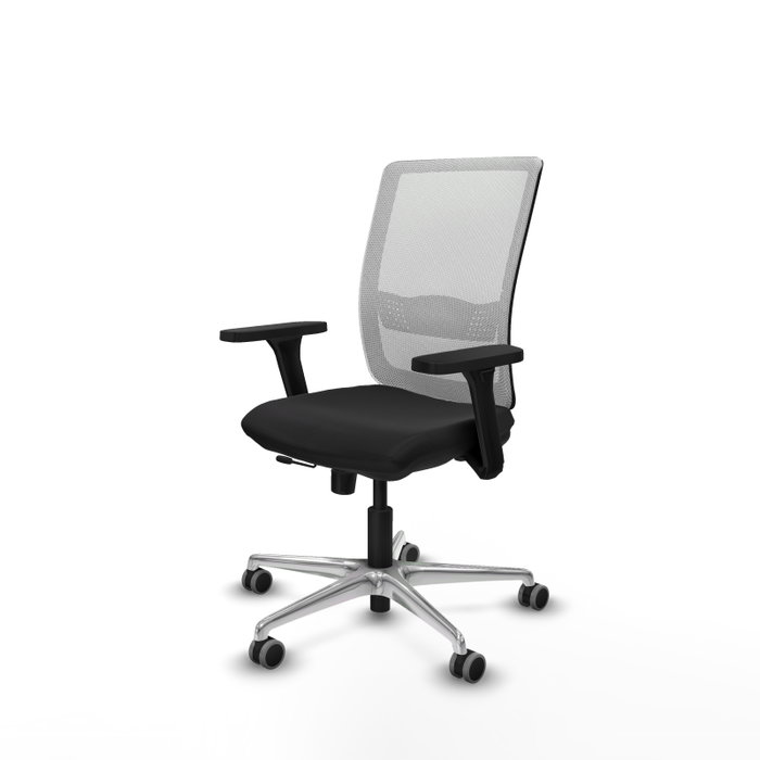 PIQUERAS Y CRESPO Silla de oficina Haches con mecanismo Sincro/Traslack, Negro y Blanco PIQUERAS Y CRESPO Silla de oficina Haches con mecanismo Sincro/Traslack, Negro y Blanco