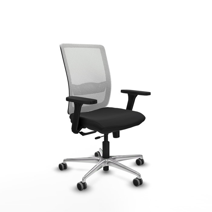 PIQUERAS Y CRESPO Silla de oficina Haches con mecanismo Sincro/Traslack, Negro y Blanco PIQUERAS Y CRESPO Silla de oficina Haches con mecanismo Sincro/Traslack, Negro y Blanco