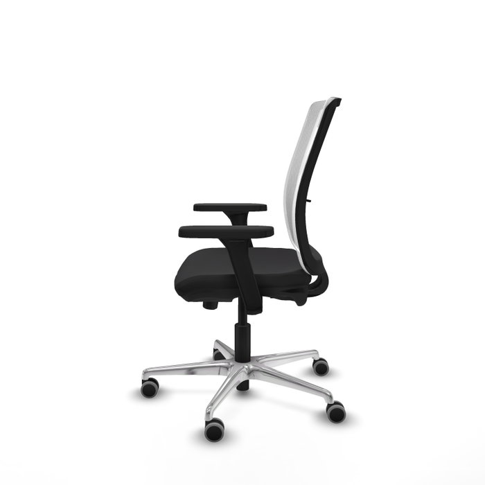 PIQUERAS Y CRESPO Silla de oficina Haches con mecanismo Sincro/Traslack, Negro y Blanco PIQUERAS Y CRESPO Silla de oficina Haches con mecanismo Sincro/Traslack, Negro y Blanco