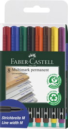 Rotulador Permanente Faber-Castell Multimark M Bolsa De 8