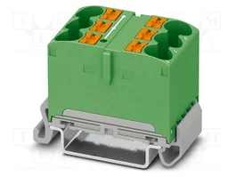 PHOENIX CONTACT PTFIX 6X10/S-NS35A GN Conector de carril verde
