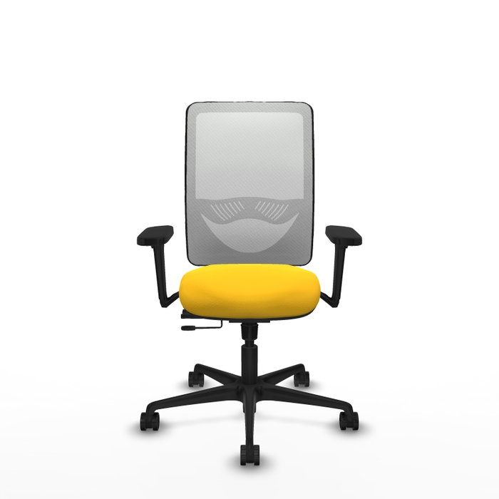 PIQUERAS Y CRESPO Silla de oficina Zulema con mecanismo Sincro/Traslack Amarillo y Blanco PIQUERAS Y CRESPO Silla de oficina Zulema con mecanismo Sincro/Traslack Amarillo y Blanco