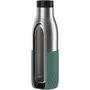 Emsa BLUDROP Sleeve Botella Termo Aislada 0,7 L Negra de Acero Inoxidable con Funda de Silicona