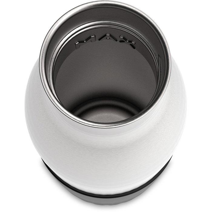 Emsa BLUDROP Sleeve Botella Termo Aislada 0,7 L Negra de Acero Inoxidable con Funda de Silicona