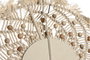 DKD Home Decor Espejo Macramé Cristal 52x2x98 Hojas Beige